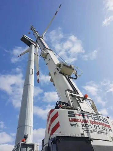 S-trans montaż turbiny wiatrowej Sieradz